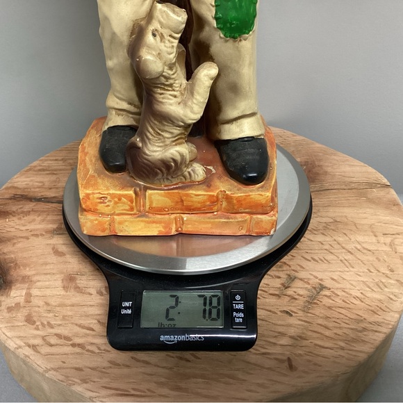 Vintage - Made In Japan - Huge Ceramic Crafted Old Man & Dog Sculpture - Rare - Picture 15 of 15